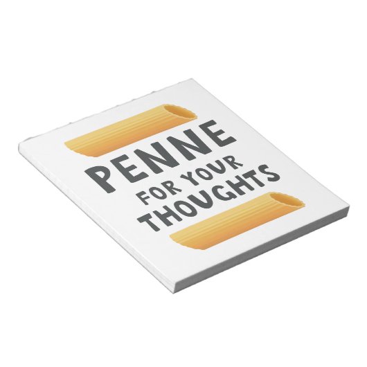 Funny Pasta Pun Notitieblok (Schuin)