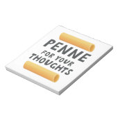 Funny Pasta Pun Notitieblok (Linkerzijde)