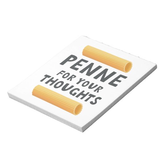 Funny Pasta Pun Notitieblok (Linkerzijde)
