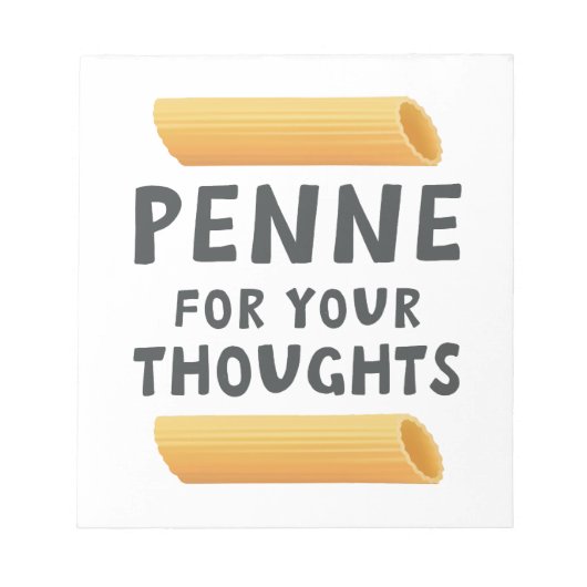 Funny Pasta Pun Notitieblok (Voorkant)