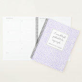 Funny Pastel Leopard Print Pattern Paarse Planner (Display)