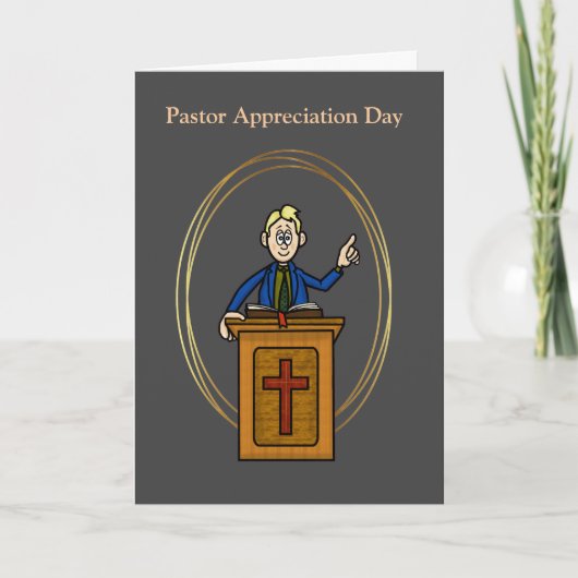 Funny Pastor Appreciation Day Card Kaart (Voorkant)