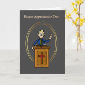 Funny Pastor Appreciation Day Card Kaart (Gele Bloem)