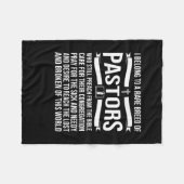 Funny Pastor Appreciation Gift Christelijk Preache Fleece Deken (Voorkant (Horizontaal))