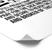 Funny Pastor Appreciation Gift Christelijk Preache Poster (Hoek)