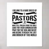 Funny Pastor Appreciation Gift Christelijk Preache Poster (Voorkant)