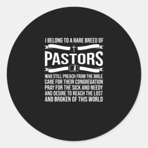 Funny Pastor Appreciation Gift Christelijk Preache Ronde Sticker