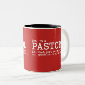 Funny Pastor Appreciation Mok (Voorkant rechts)