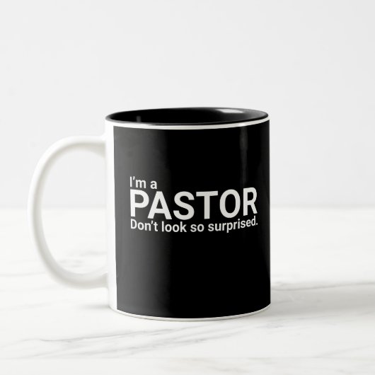 Funny Pastor Appreciation Mok (Links)