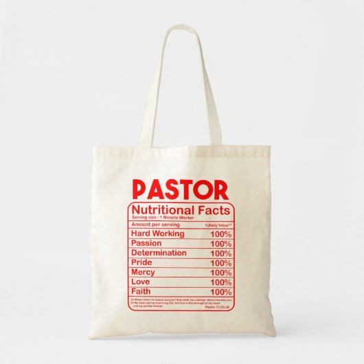 Funny Pastor Apprecift voor mannen Tote Bag (Voorkant)