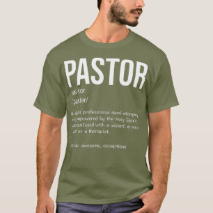 Funny Pastor Definition Gift Christelijke Preacher T-shirt