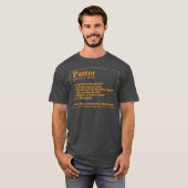 Funny Pastor Definition Gift Christelijke Preacher T-shirt (Voorkant volledig)