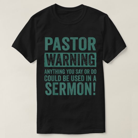 Funny Pastor Gift for Religieuze Preachers Mannen  T-shirt (Design voorkant)