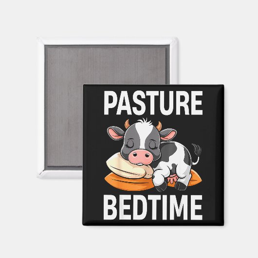 Funny Pasture Bedtime Cute Cow Pajamas Pj Sleep  Magneet (Voorkant / Achterkant)