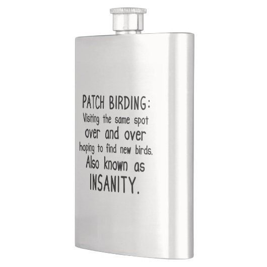 Funny Patch Birding is ongezond Heupfles (Links)
