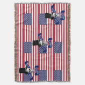 Funny patriotic American Deken (Voorkant Verticaal)