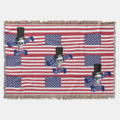 Funny patriotic American Deken (Voorkant)