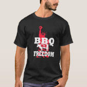 Funny Patriotic Grilling Accessoires Barbecue Free T-shirt (Voorkant)
