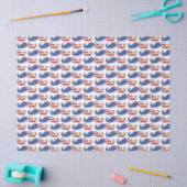 Funny Patriotic Mustache Pattern Tissuepapier (Craft)