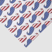 Funny Patriotic Mustache Pattern Tissuepapier (Detail)