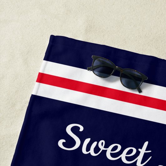 Funny Patriotic Pineapple Strandlaken (In situ)