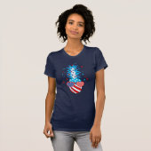 Funny Patriotic Pineapple T-shirt (Voorkant volledig)