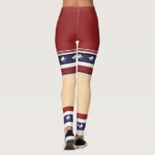 Funny patriotic shorts sokaans leggings (Achterkant)