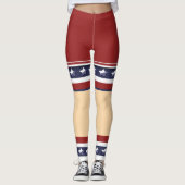 Funny patriotic shorts sokaans leggings (Voorkant)