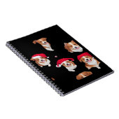 funny patterns christmas yule yuletide Classic T-S Notitieboek (Rechterzijde)