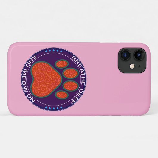 funny paw design Case-Mate iPhone case (Achterkant (horizontaal))