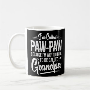 Funny Paw Paw voor opa Mannen vader op dag Paw Paw Koffiemok