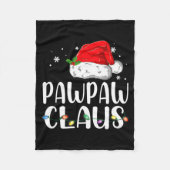 Funny Pawpaw Claus Christmas Pajamas Santa  Fleece Deken (Voorkant)