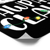 Funny Pawpaw Claus Christmas Pajamas Santa  Poster (Hoek)