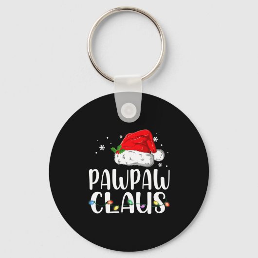 Funny Pawpaw Claus Christmas Pajamas Santa Sleutelhanger (Voorkant)