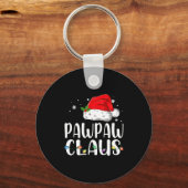 Funny Pawpaw Claus Christmas Pajamas Santa Sleutelhanger (Voorkant)
