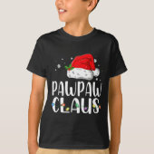 Funny Pawpaw Claus Christmas Pajamas Santa  T-shirt (Voorkant)