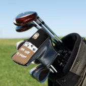 Funny Paws off Mijn Putter met Initialen Golfheadcover (Insitu)