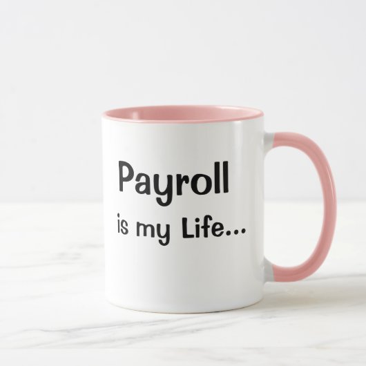 Funny Payroll Manager Motivatie Quote Gift Mok (Rechts)