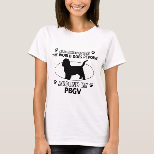 Funny PBGV-design T-shirt (Voorkant)