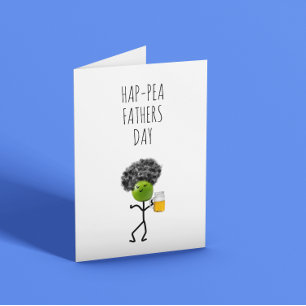 Funny Pea Fathers Day Kaart