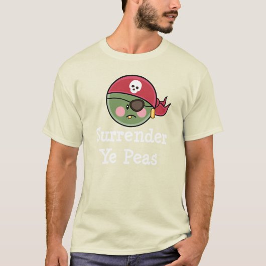 Funny Pea Pirate Toddler T shirt (Voorkant)