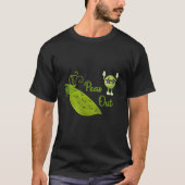 Funny Pea Shirt – Cute Veggie Graphic Tee (Voorkant)