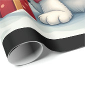 Funny Peace Hand Maltese Christmas Lights Womens M Cadeaupapier (Rol Hoek)