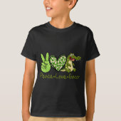 Funny Peace Love Gator Cute Costume Animal Lover A T-shirt (Voorkant)