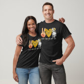 Funny Peace Love Jack Russell Terrier Cute Dog T-shirt (Unisex)