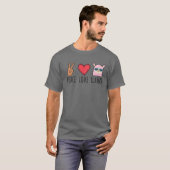 Funny Peace Love Llamas T-shirt (Voorkant volledig)