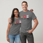Funny Peace Love Llamas T-shirt (Unisex)