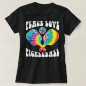 Funny Peace Love Pickleball  Design 343 T-shirt (Design voorkant)