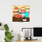 Funny Peach Cobbler Rick Poster Londen (Thuiskantoor)