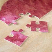 Funny Peaches the Tuxedo Cat Pink Puzzle Legpuzzel (Zijkant)